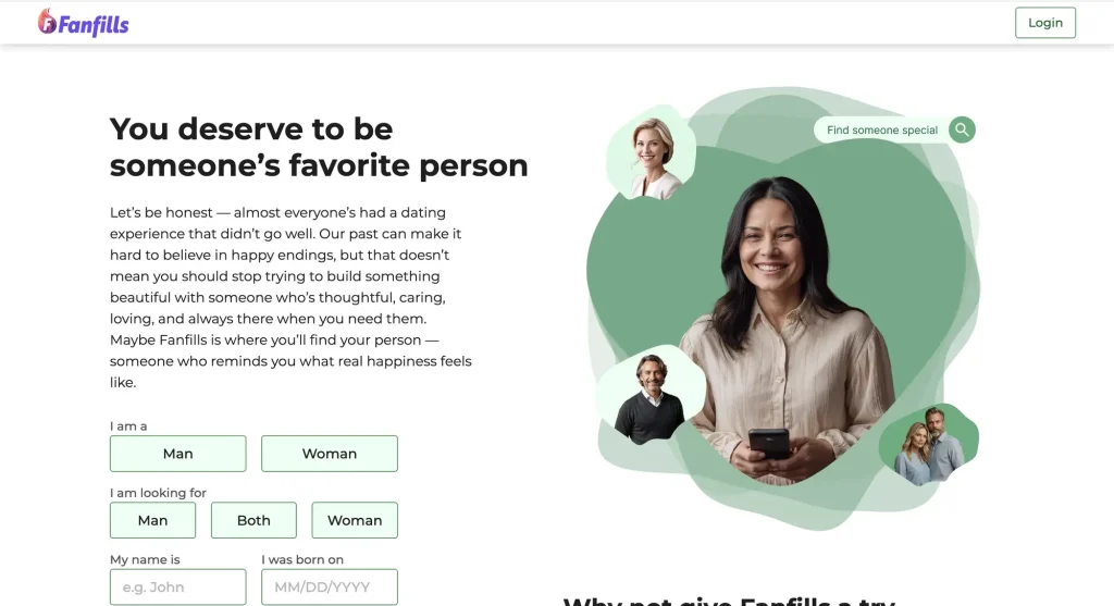 Homepage of Fanfills.com